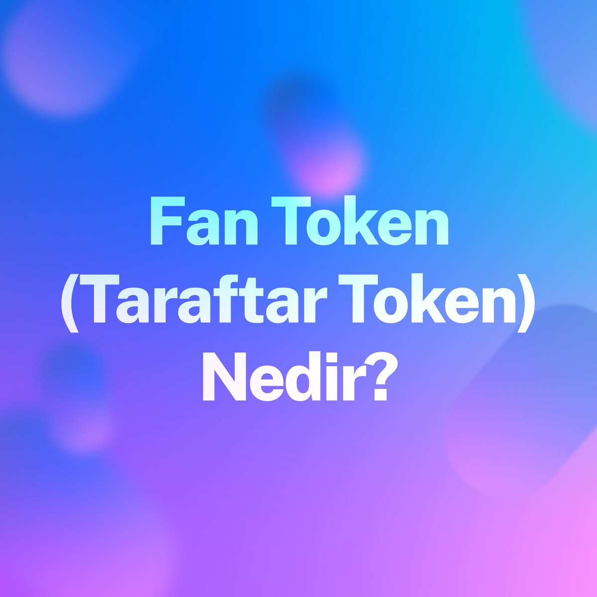 💡 Fan token’ı, spor kulüplerinin ve takımlarının taraftarlarına özel olarak sunulan bir kripto para birimidir.

📲 Siz de kripto para dünyasındaki pek çok farklı terim ve anlamı için Cointr.net’in internet sitesini ziyaret edebilirsiniz!

cointr.net/fan-token-tara…