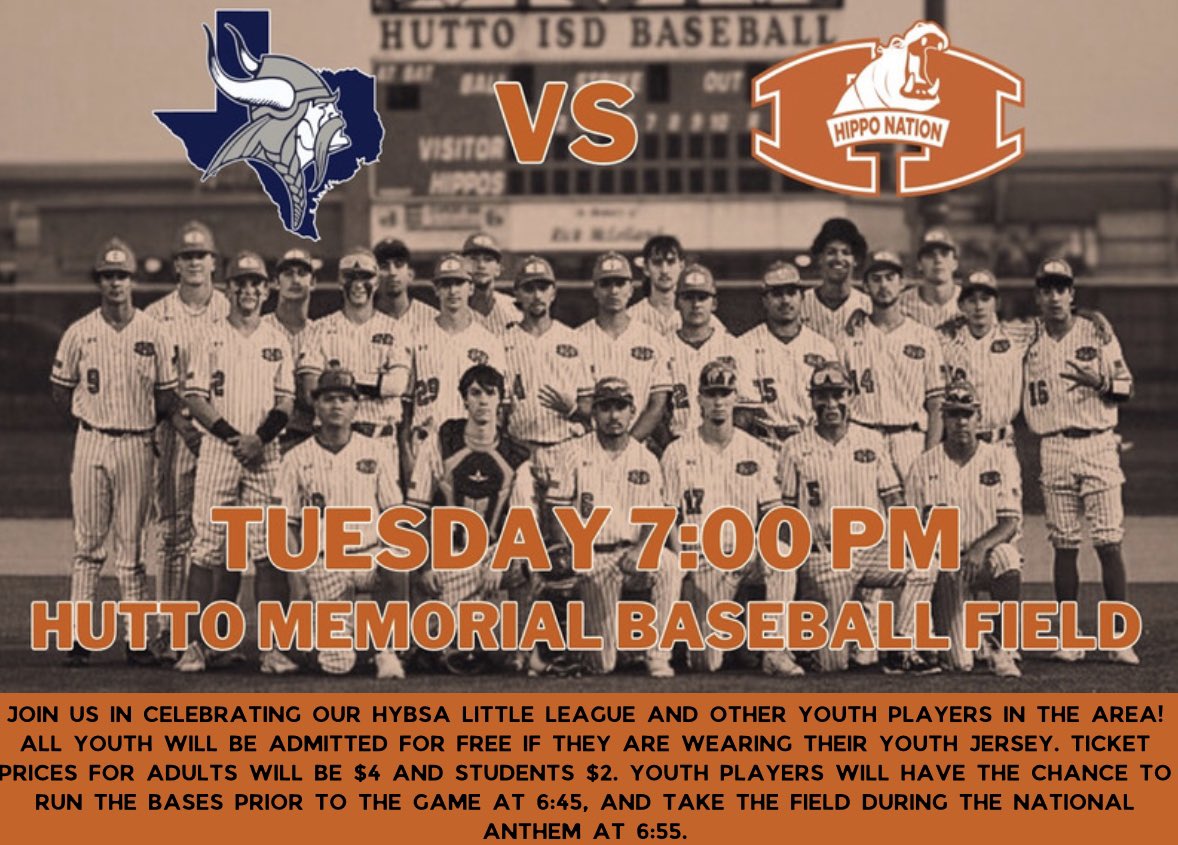 Hutto Hippos Baseball tweet media