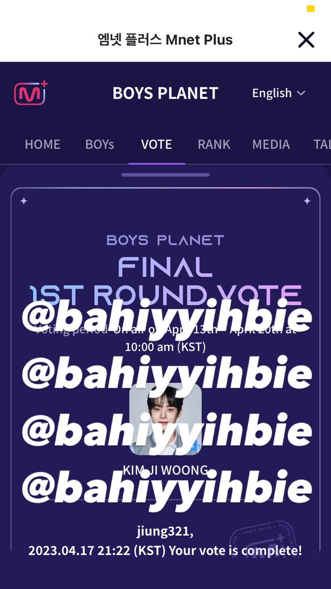 dctstrngr's tweet photo. ‼️VOTE FOR KIM JIWOONG &amp; PLEASE DON’T ROTATE YOUR VOTE, VOTE FOR KIM JIWOONG ONLY‼️

#boysplanetsupport
#KIMJIWOONG #김지웅 #BOYSLAND #HereIAm_KIMJIWOONG #OURSTARJIWOONG #OnlyOneJiwoong https://t.co/t2fUjSEHFu