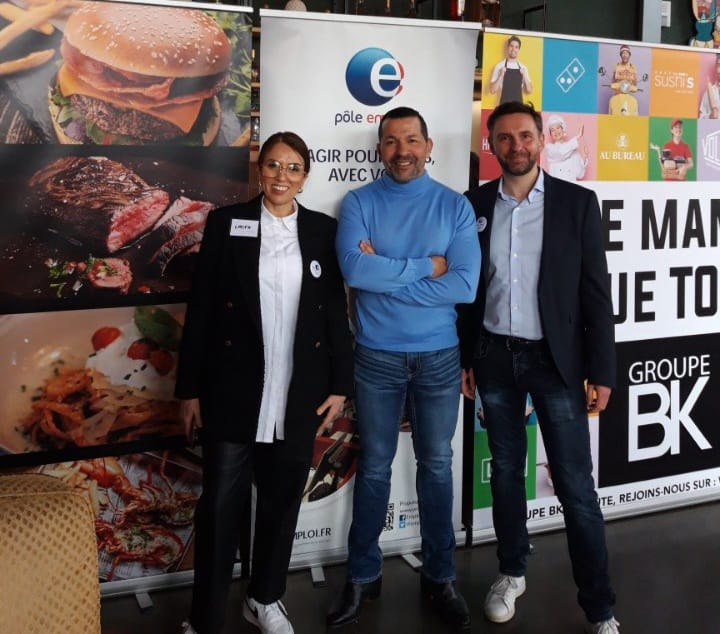 Une belle action s'est déroulée ce matin ! Une matinée  organisée par les équipes de @poleemploi_GE #Mulhouse pour accompagner le #Recrutement du Groupe BK. Découverte&amp; présentation du groupe, des postes à pourvoir, mises en situation, échanges, le tout avec enthousiasme 🤜🤛