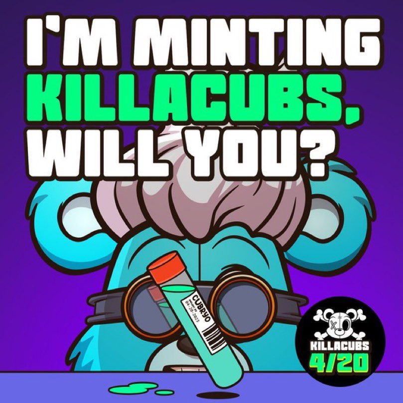 SmallBrosNFT's tweet image. SmallBros HOLDERS Exclusive Giveaway! 🔥

20 AL Spots to @killabearsnft Upcoming Cub Mint on 4/20! 🧸 🔪 

How to enter: 

1. Like + RT 👍🔁
2. Tag 3 Friends 🏷️ 

Winners will be DM’d in 24 hours and will need to submit their minting wallet address within 2 hours. ⏰