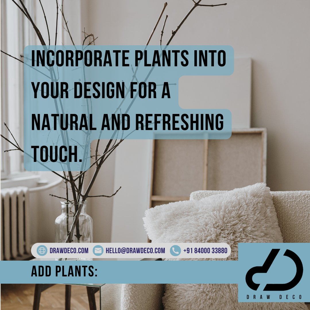 Add Plants to Your Interiors

#drawdeco #interiordesigns #interiordesign #interiorcontractor #interiorcontract #interiorconstruction #interiorconsultant #interiordecor #interiorplants #decor #plants #plantsforinteriors