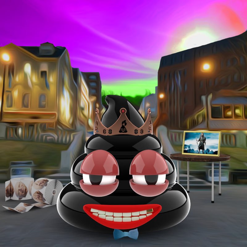 Dacryptocookie's tweet photo. Yup, I am the Poop King. @ShitcoinClub_  @DjcraigTro @thatCULTguy #passiveincome https://t.co/ApAQ4dwkzu