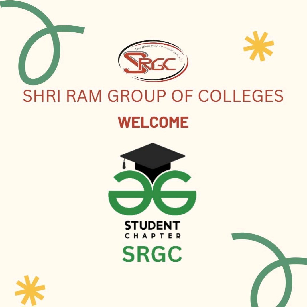 gfg_srgc's tweet photo. 👋Welcome to SRGC GFG student chapter! Our goal is to
provide a platform for students passionate about technology and
computer science.💻
We'll be organizing events, workshops, and seminars to gain
knowledge and insight into the field of technology📚. https://t.co/AimmrnXjmW