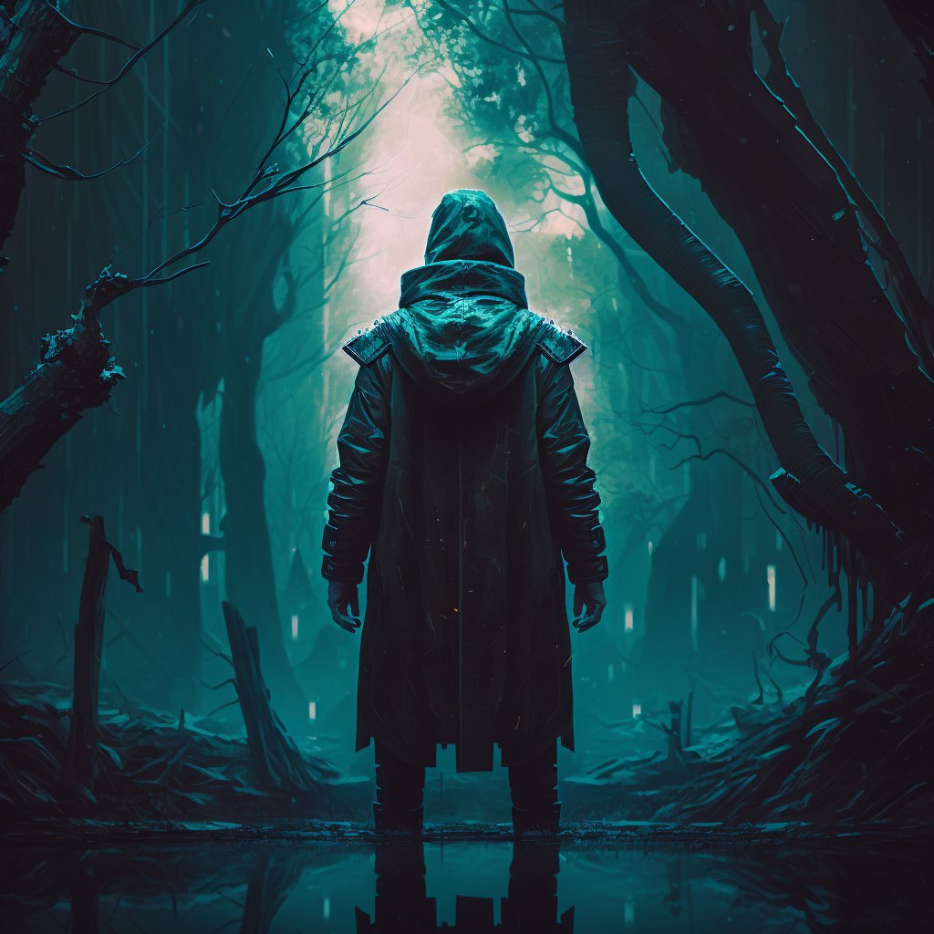 axiomxplorer's tweet photo. Face your fears, and explore the mysterious, shadowy corners of the Axiom X universe 🌲

#AxiomX #NFT #NFTs #cryptoart #Solana #SolanaNFTs #digitalart https://t.co/jIZkAPTn23