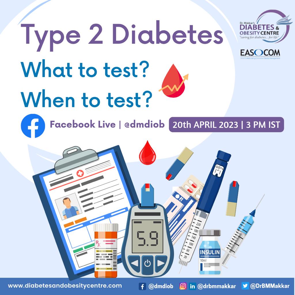 Join live to know more .... Is only blood sugar check and hba1c enough in type 2 diabetes management or we need some other tests also?