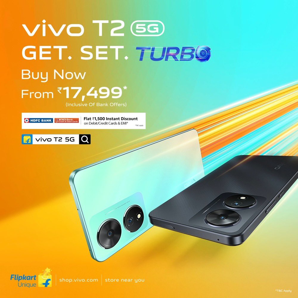 vivo T2 5G ki sale kal start ho jayegi 🔥

#vivoT2Series 
#vivoT2
#5G
#TurboLife
#GetSetTurbo