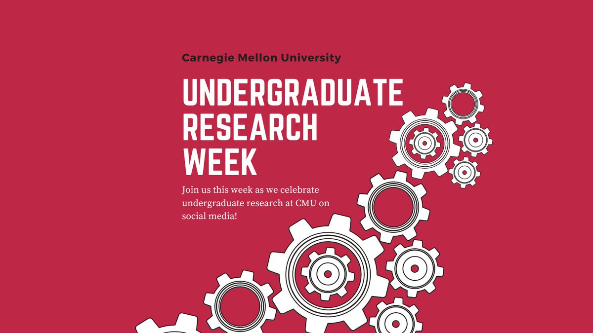cmu_oursd's tweet image. April 17-21 is National Undergraduate Research Week! @CarnegieMellon