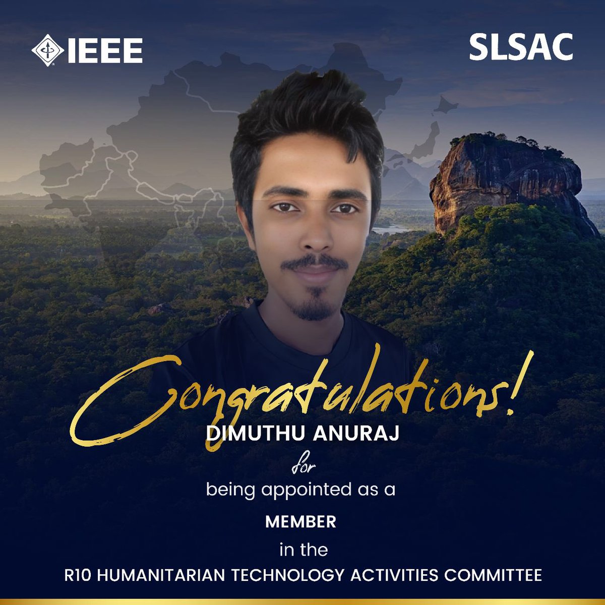 sacsrilanka's tweet photo. โWe make a living by what we get. We make a life by what we give.โ โ Winston Churchill
Congratulations !
Mr. Dimuthu Anuraj
For being appointed as a member in the IEEE Region 10 Humanitarian Technology Activities Committee
#IEEE #IEEESL #IEEER10 #SLSAC https://t.co/eqdKUiPXzC