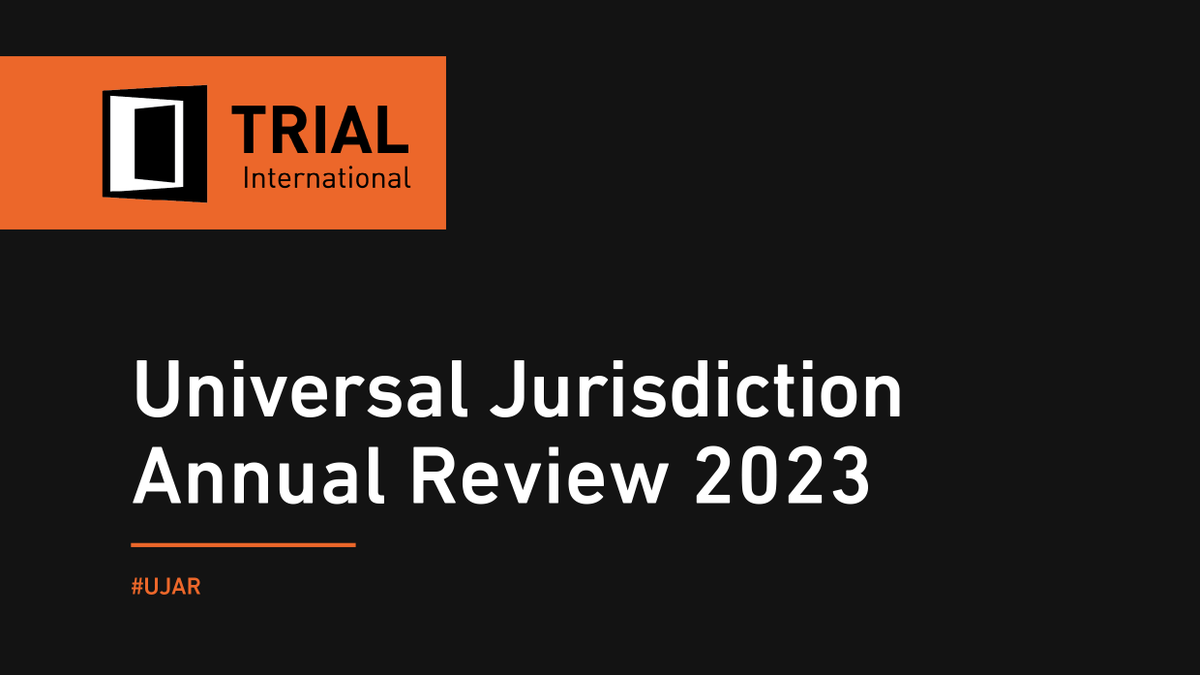 ECCHRBerlin's tweet photo. 📚Today, the 2023 edition of the Universal Jurisdiction Annual Review #UJAR is released!
Published by @Trial, w/ @Civitas_Maxima, @CJA, ECCHR, @fidh_fr &amp; @REDRESSTrust, it highlights significant universal jurisdiction cases of the past year. Read it here 👉https://t.co/eXpxjD7n7i https://t.co/oaRksQKqH3