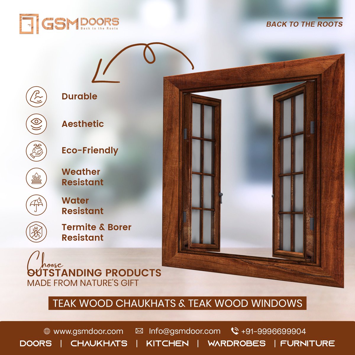gsmdoorsllp's tweet photo. Experience the timeless beauty and durability of Teak wood chaukhats and windows crafted with precision and care by GSM Doors.
Visit us: https://t.co/s5sETP7xjQ
Call us: +91 9996699904
#GSMdoors #windows #chaukhat #HomeInterior #InteriorDesign #heatresistant #termiteresistant https://t.co/bAs7oO3X4m
