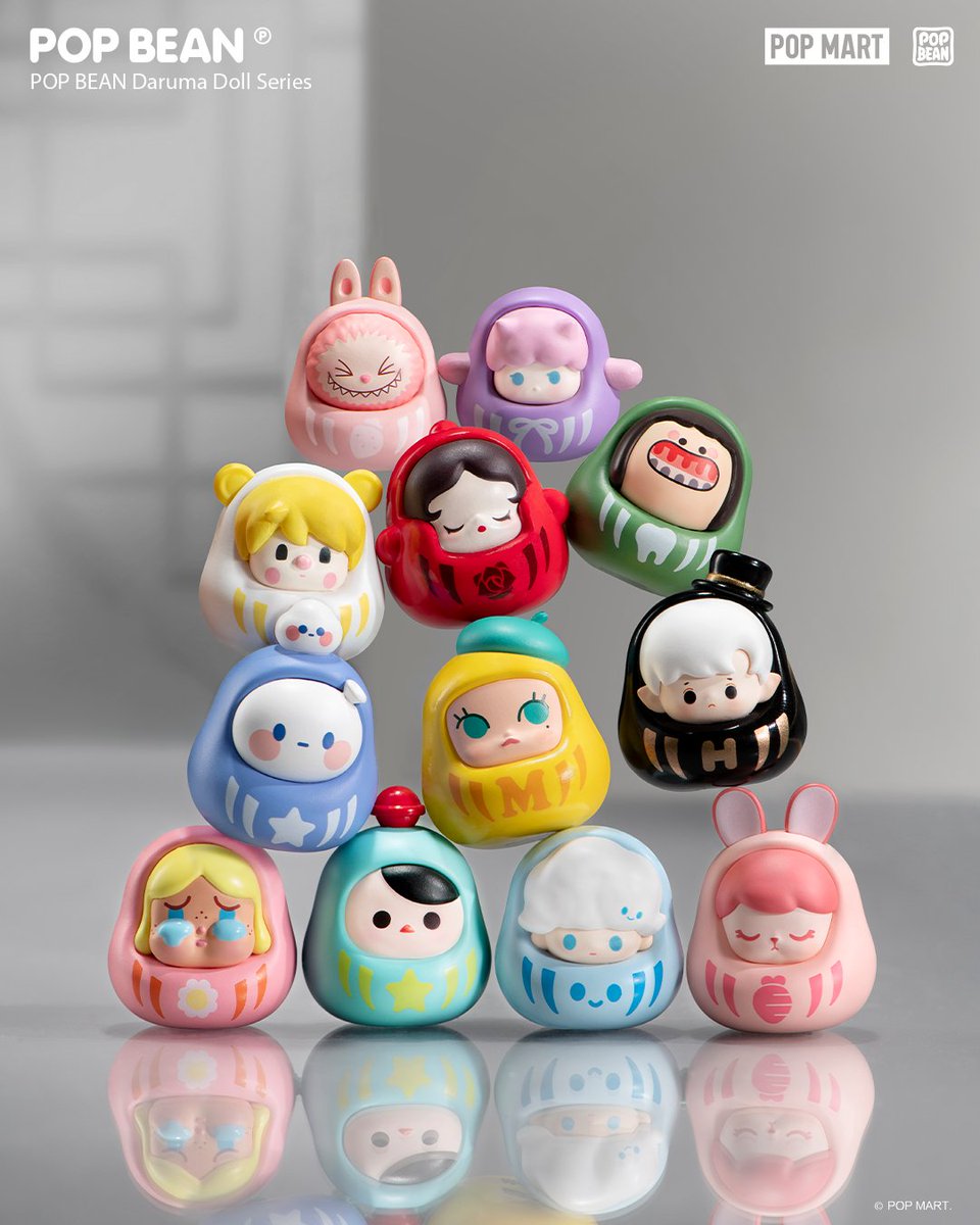 POPMARTGlobal's tweet photo. 🍀 Carry luck with you wherever you go...

These tiny and cute POP BEANS can hold all your wishes, including peace, health, and happiness in every walk of your life.💃

POP BEAN Daruma Doll Series
Release date: 2023/04/21

#POPMART #POPMARTGLOBAL #POPBEANS #goodluck https://t.co/ai5i9LQrJO