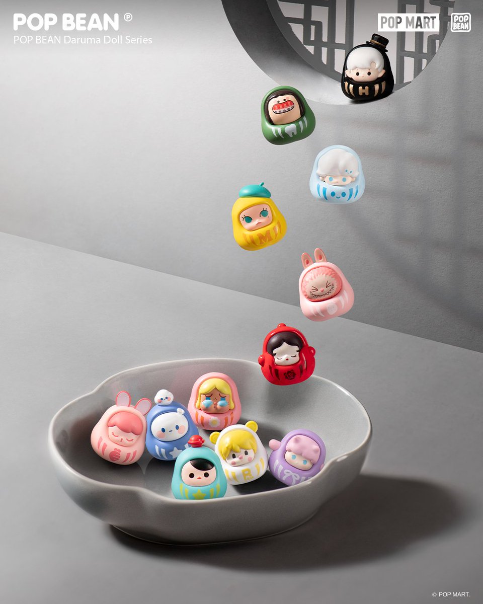 POPMARTGlobal's tweet photo. 🍀 Carry luck with you wherever you go...

These tiny and cute POP BEANS can hold all your wishes, including peace, health, and happiness in every walk of your life.💃

POP BEAN Daruma Doll Series
Release date: 2023/04/21

#POPMART #POPMARTGLOBAL #POPBEANS #goodluck https://t.co/ai5i9LQrJO