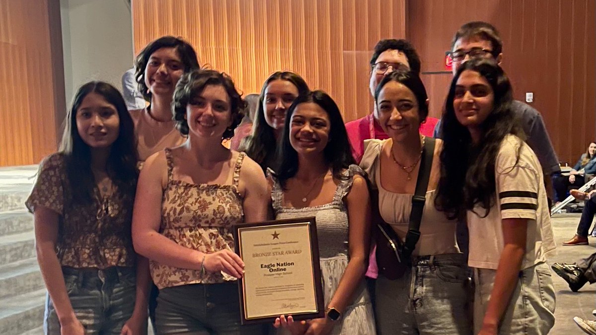 Lisa Roskens (@learningwithme) on Twitter photo For a 5th year straight, <a href="/ENO_PHS/">Eagle Nation Online</a> claimed a STAR award in online news for <a href="/ProsperHS/">Prosper High School</a> at <a href="/uiltexas/">Texas UIL</a> @ilpc10. Plus - 2 TOPS in TEXAS & 18 IAAs! Thanks, <a href="/UTexas35/">Nick Jones</a>, @prosper_uil, <a href="/prosperCTE/">Prosper CTE</a>, <a href="/lroskens/">Larry Roskens</a> & <a href="/ProsperISD/">Prosper ISD</a> for the support. And, <a href="/mithracama/">Mithra Cama</a> left with a <a href="/TxAJE/">TAJE</a> scholarship! For a 5th year straight, <a href="/ENO_PHS/">Eagle Nation Online</a> claimed a STAR award in online news for <a href="/ProsperHS/">Prosper High School</a> at <a href="/uiltexas/">Texas UIL</a> @ilpc10. Plus - 2 TOPS in TEXAS & 18 IAAs! Thanks, <a href="/UTexas35/">Nick Jones</a>, @prosper_uil, <a href="/prosperCTE/">Prosper CTE</a>, <a href="/lroskens/">Larry Roskens</a> & <a href="/ProsperISD/">Prosper ISD</a> for the support. And, <a href="/mithracama/">Mithra Cama</a> left with a <a href="/TxAJE/">TAJE</a> scholarship!