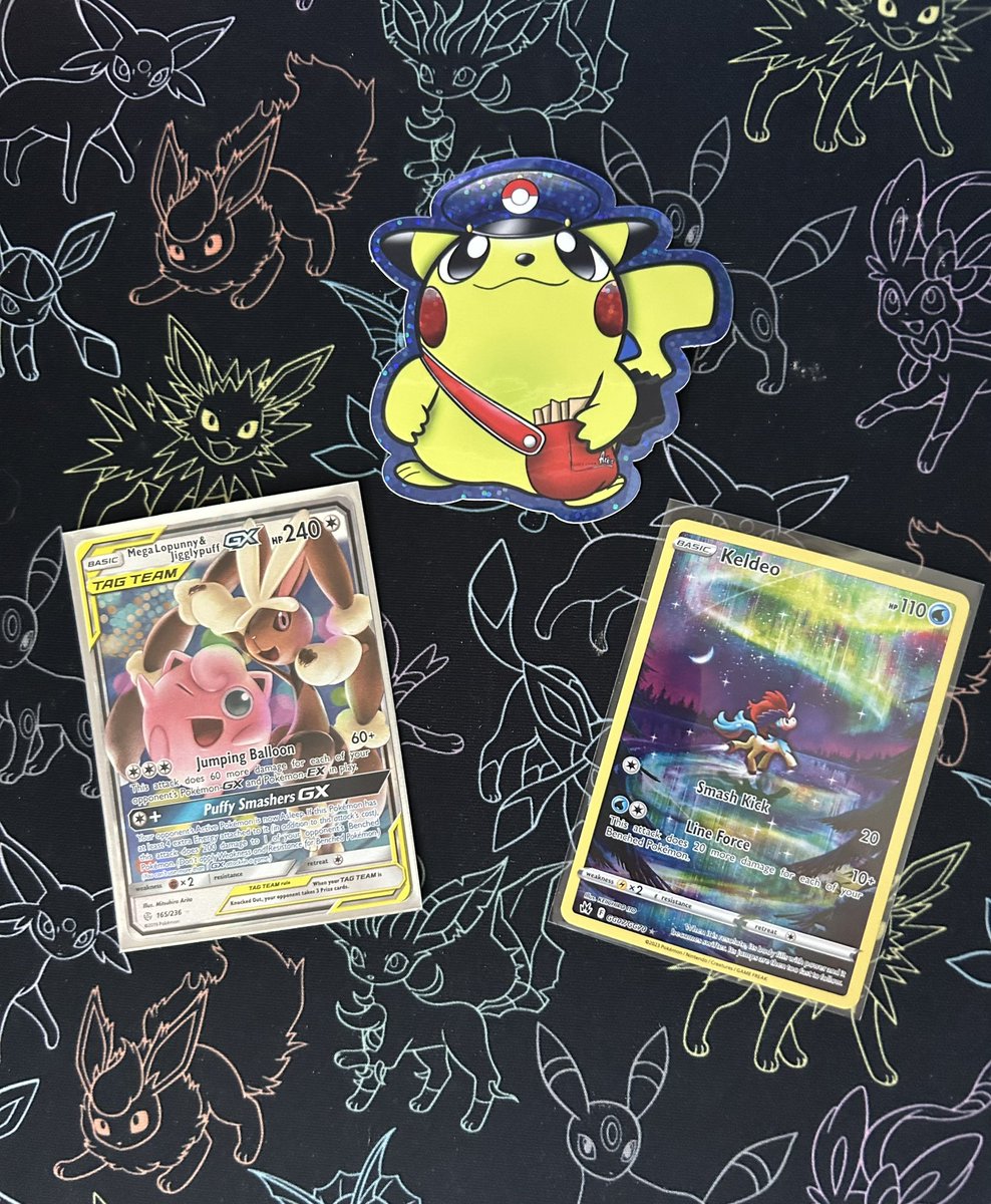 Rheaquaza's tweet photo. 🐭🐰 Giveaway! 🐭🐰

One Person will win the Cards and Sticker below! 

To Enter: ✅ Retweet 

Winner will be selected on Monday, April 24th! 

Good Luck everyone! 😊😊 https://t.co/j61ve3KXL8