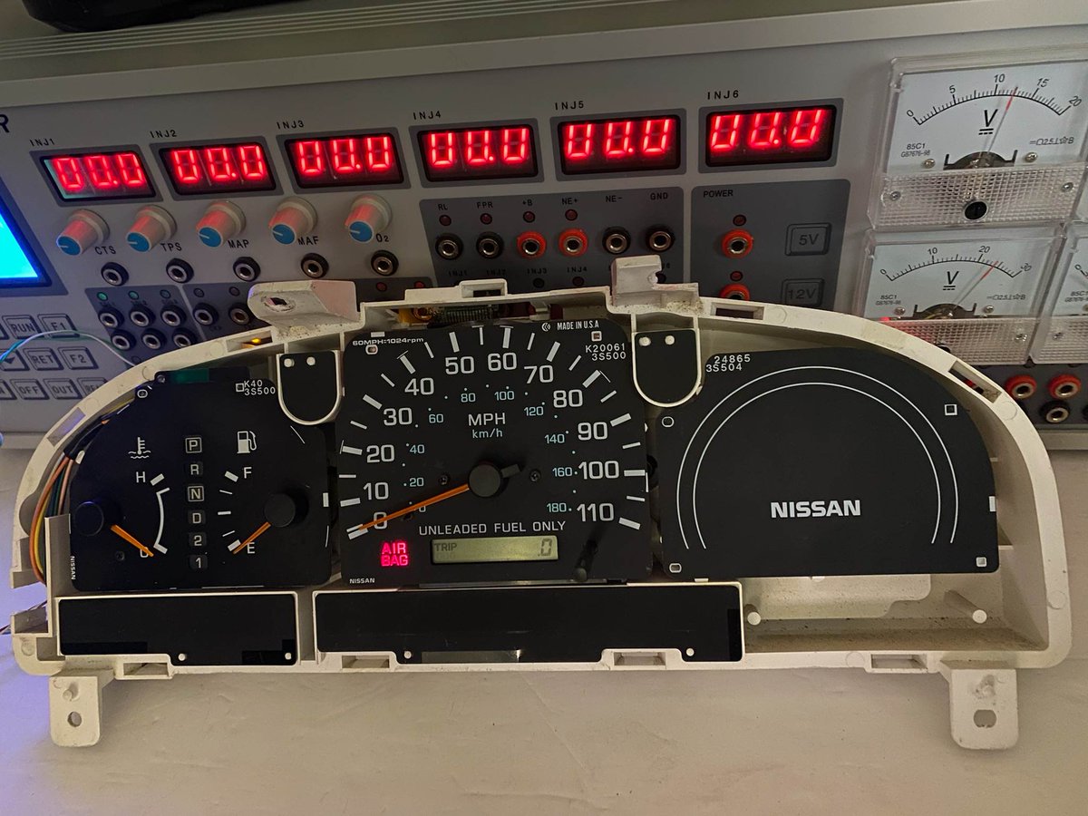 muritronix's tweet photo. Nissan Instrument Cluster repair service available! Gauge issues, no power, intermittent powering? We can help! Same day service for most units. https://t.co/S7uxL6X7Dg