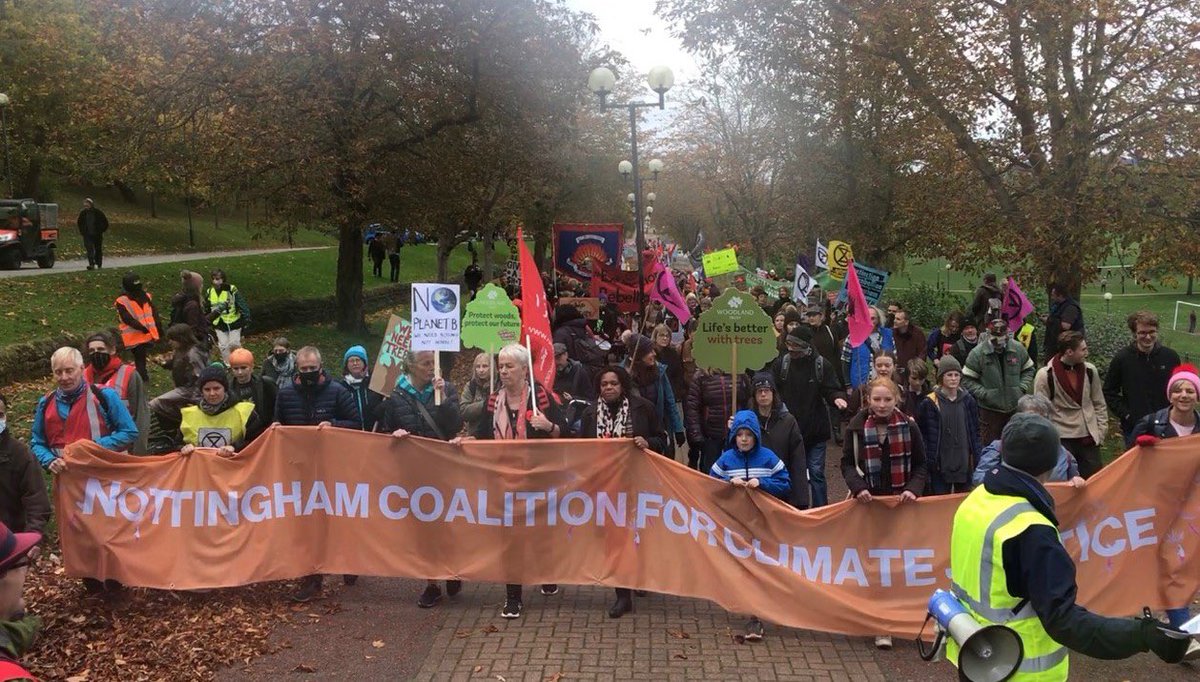 LivisWriting_'s tweet photo. On November 6th 2021, before Cop26 finished, the Climate Coalition gathered in cities around the world to demand global climate justice. I spent the day in Nottingham following the protest.
Read here : https://t.co/pJBtDTtX46
#Cop #climatejustice #nottingham https://t.co/xSoArsFMs9