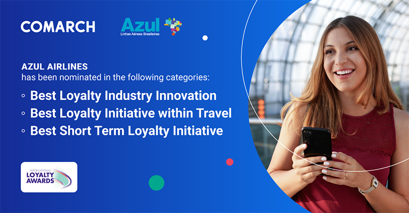 Comarch_CRM's tweet photo. Congrats to Azul Linhas Aéreas Brasileiras for being nominated at the International Loyalty Awards 2023! 🎉 Their Comarch-powered loyalty program, Tudo Azul, was recognized for multiple categories. Read more below. 

https://t.co/O2NA6Bkbot https://t.co/PWFCIfQJgR