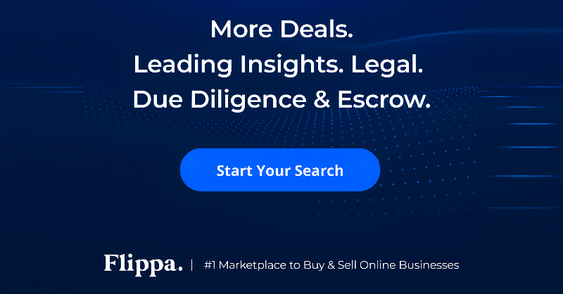 meta_grup's tweet photo. Flippa Online Business Marketplace affiliate ad