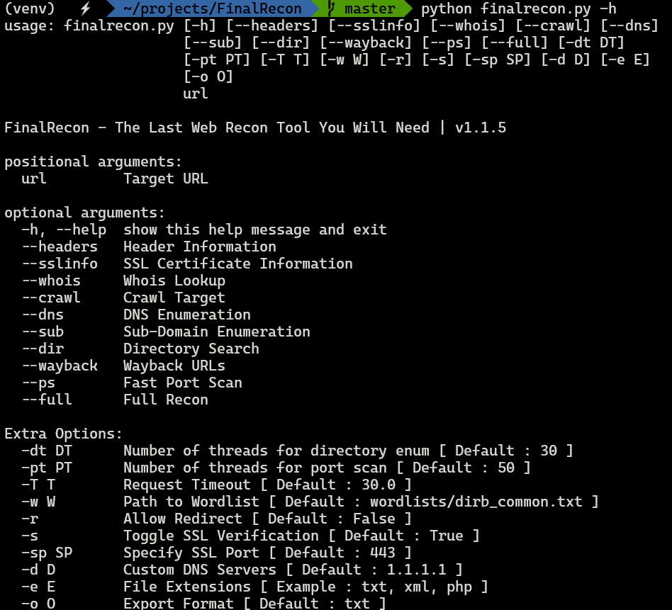 DailyOsint's tweet image. Need to investigate a website thoroughly?

FinalRecon, a #cli #python crawler, provides helpful information such as whois, DNS, HTTP headers, subdomains, etc.

github.com/thewhiteh4t/Fi…

@thewhiteh4t

#OSINT #Threatintel #investigation #infosec #cybersecurity #reconnaissance #tool