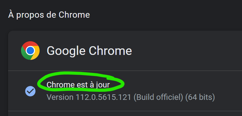 patrickroyerBZH's tweet photo. Utilisateurs de Google #Chrome, que ce soit sur Windows, macOS ou Linux, vous devez mettre à jour le navigateur sur votre machine dès que possible 💣⚠️.  La version 112.0.5615.121 de Google Chrome intègre le correctif.  #cybersecurite https://t.co/URJMkecsdJ