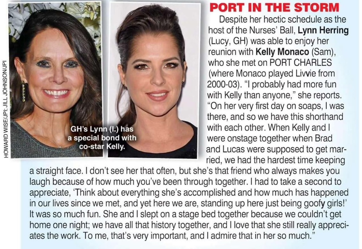 Sam_PI_Mother's tweet image. Celebrating Kelly/Sam found this old interview,  it would be fun to see these 2 working together 
#StoryForSam #GoodDialogue #Airtime #friends #Castmate 
@TheLynnHerring @kellymonaco1 #gh