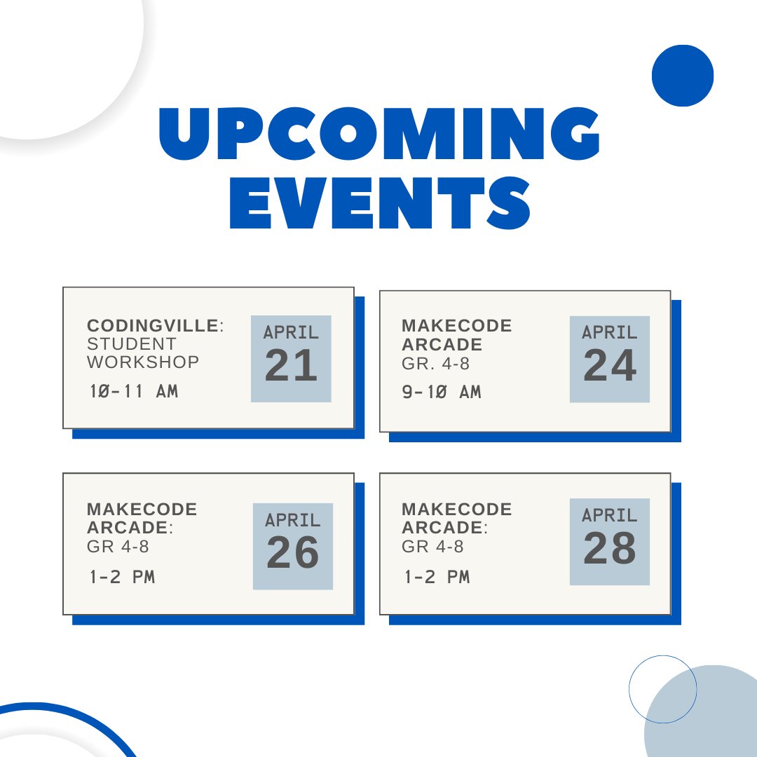 LOGICSAcademy's tweet image. Have you registered for our April Live Events? ⁠
⁠
Teachers and students can learn to create their own video games, code with robot simulators and more!
⁠
Register for Free Here: l8r.it/UUoW⁠
⁠
#webinar #education #event #livewebinar