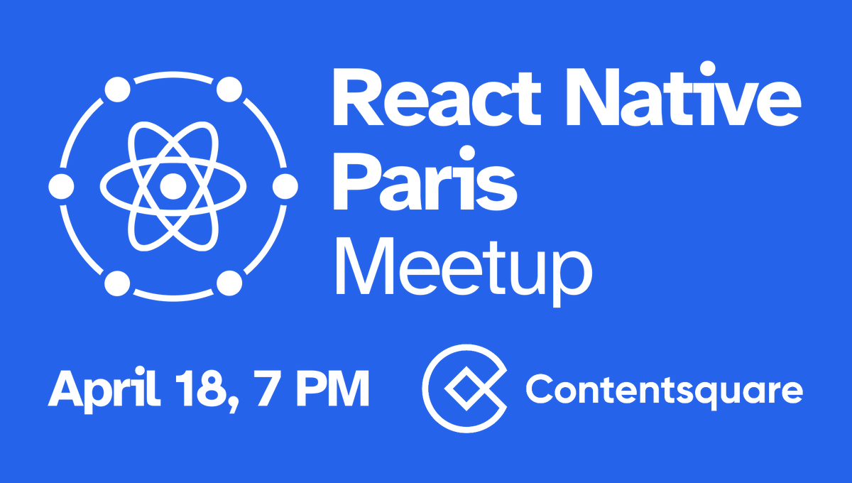 ReactNativeConn's tweet image. 📣 Sharing is not only about conferences: this is your (maybe non-)final reminder about tomorrow&apos;s meetup at @Contentsquare at 7 PM!

RSVP here 👇
meetup.com/react-native-p…