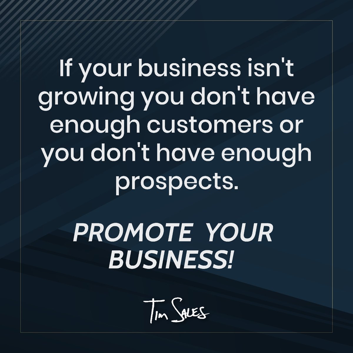 timdsales's tweet photo. The worst thing you can ever do in your business is to believe that it's unprofessional to promote! The only way for you to make money in network marketing is to promote. No one knows you exist until you make yourself known! https://t.co/JAWETtUGP9