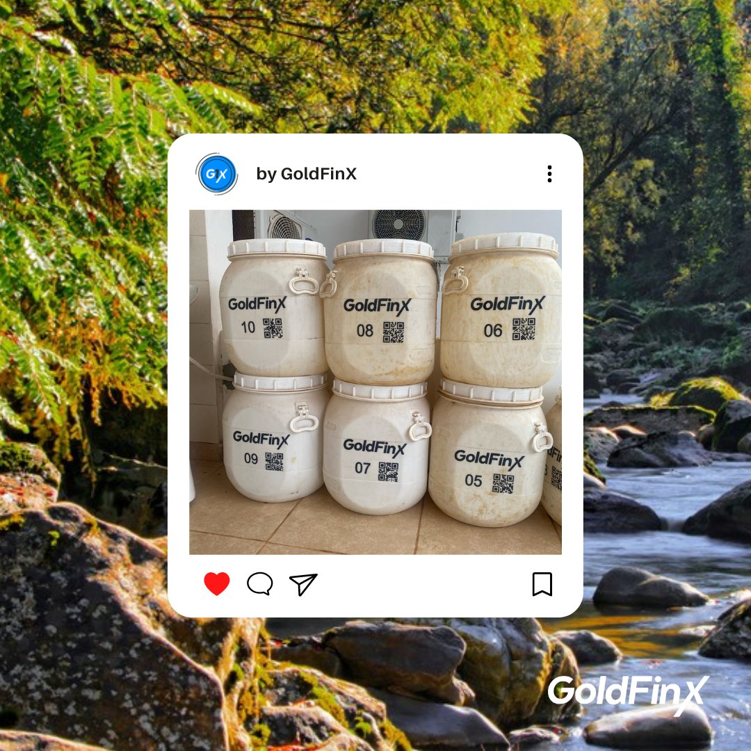 goldfinx's tweet photo. These containers have valuable paydirt ready to be processed for gold. All the while, we keep the surrounding environment free from harmful substances during its retrieval.
#artisanalgold #SDG #G1X #makeadifference #GoldFinX https://t.co/GNXKyPZcCy