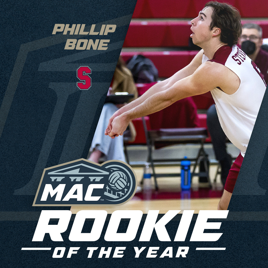 gomacsports's tweet photo. MVB: @StevensDucks Phillip Bone named MAC Rookie of the Year!

#MACvb #d3vb #NCAAD3 #BringYourBest

📄: https://t.co/vjmyUVsSGy https://t.co/mHRd0Jmw4s