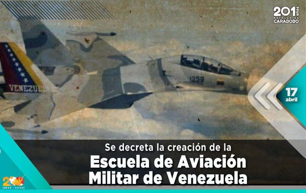 #17Abr de 1920 se decretó la creación de la Escuela de Aviación Militar y por decisión del General Juan Vicente Gómez, Comandante en Jefe del Ejército el Gobierno Nacional adquiere 3 aviones excedentes de guerra para el país. #ConMaduroMásRevolución