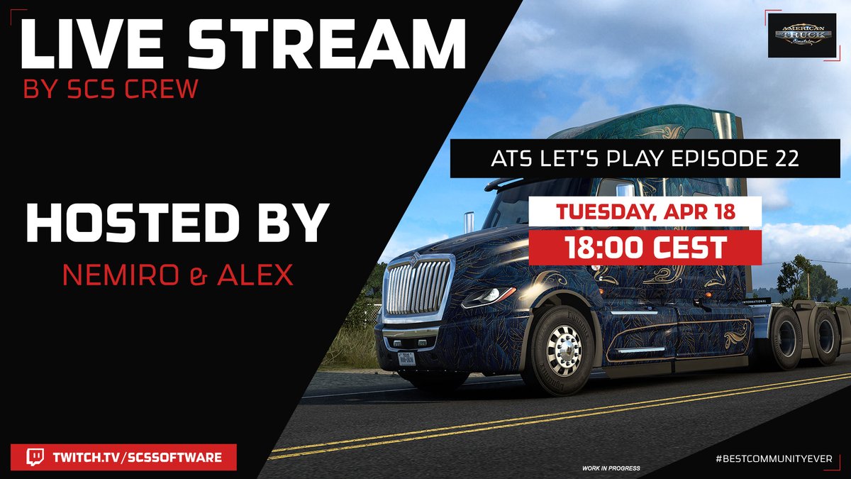 SCS Software on Twitter "We're back on the road! 🚛💨 Join us tomorrow for Episode 22 of our Live