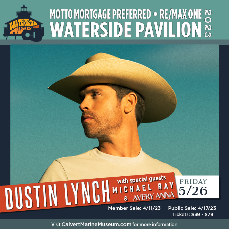 TheMarineMuseum's tweet photo. Public sale starts today at 10 a.m. EST for all concerts!
To purchase tickets, go here https://t.co/kHVtMGs9lp
#LoveCMM #calvertmarinemuseum #WatersideMusicSeries #MottoMortgagePreferred #ReMaxOne #dustinlynch #ziggymarley #leebrice #brettyoung #elleking #michaelray #averyanna https://t.co/eCcmd77w61