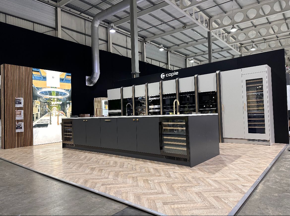 TwentyFiveLtd's tweet photo. Another fabulous exhibition stand built for @Caple at the NAEC for the @BenchmarxUK Kitchens &amp; Joinery 2023 show.

Off to the NEC next!

https://t.co/mVu0gyOtpE
01904 599925
#fitout
#interiors
#roadshow
#exhibition https://t.co/CYfXD2CRIv