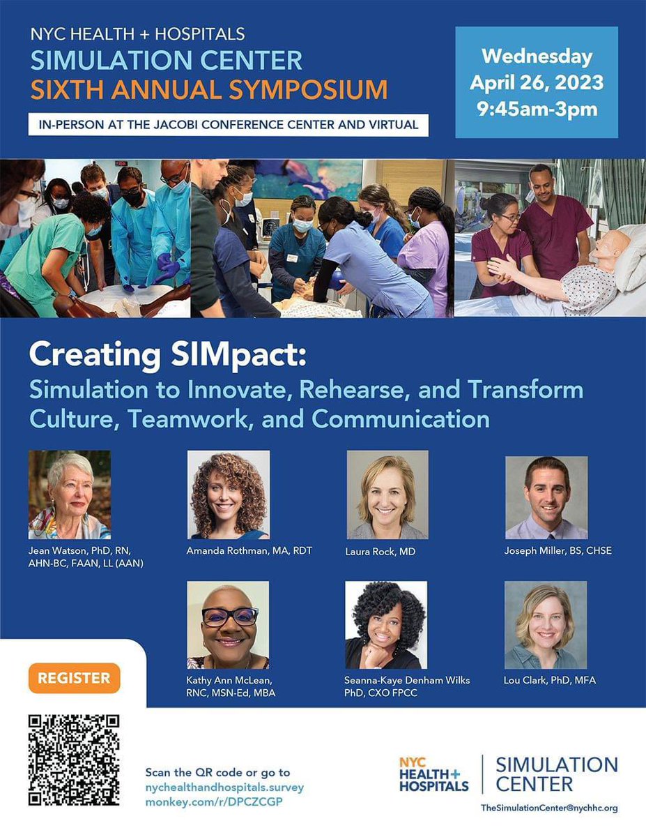 Dana Trottier, PhD, LCAT, RDT/BCT (@createsimdrama) on Twitter photo Join us next week for <a href="/NYCHealthSystem/">NYC Health + Hospitals</a> #HealthSimNYC annual symposium exploring innovative ways to creat SIMpact in healthcare with <a href="/DrSKD/">Seanna-Kaye Denham Wilks (Shaw-nah-Kay)</a>, <a href="/JoeMSimEducator/">Joe Miller</a>, <a href="/LouClarkartist/">Lou Clark</a>, <a href="/drlaurarock/">what you permit you promote</a>, and many other transformative collaborators. Register today: nychealthandhospitals.surveymonkey.com/r/DPCZCGP Join us next week for <a href="/NYCHealthSystem/">NYC Health + Hospitals</a> #HealthSimNYC annual symposium exploring innovative ways to creat SIMpact in healthcare with <a href="/DrSKD/">Seanna-Kaye Denham Wilks (Shaw-nah-Kay)</a>, <a href="/JoeMSimEducator/">Joe Miller</a>, <a href="/LouClarkartist/">Lou Clark</a>, <a href="/drlaurarock/">what you permit you promote</a>, and many other transformative collaborators. Register today: nychealthandhospitals.surveymonkey.com/r/DPCZCGP