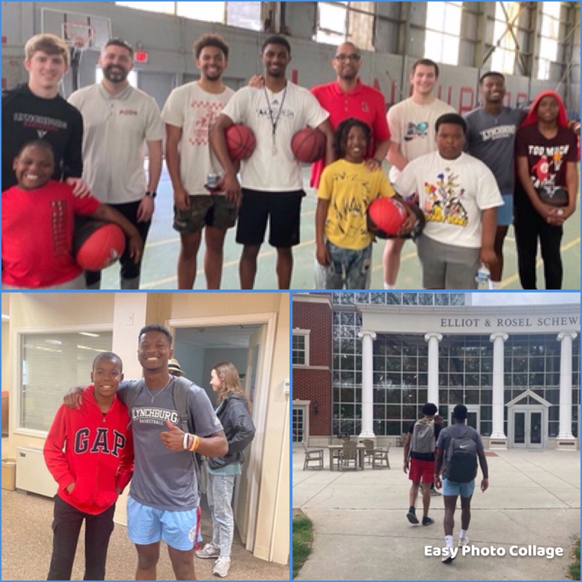 LynchburgMBBall's tweet photo. We had a great time last week having @BBBSCVA on campus. Our guys had a blast with their “Little’s” and gave them the opportunity to see what it’s like to be a college student-athlete! Thanks to all who made this happen and we can’t wait to have them back soon!! https://t.co/FVw0gqPyBv