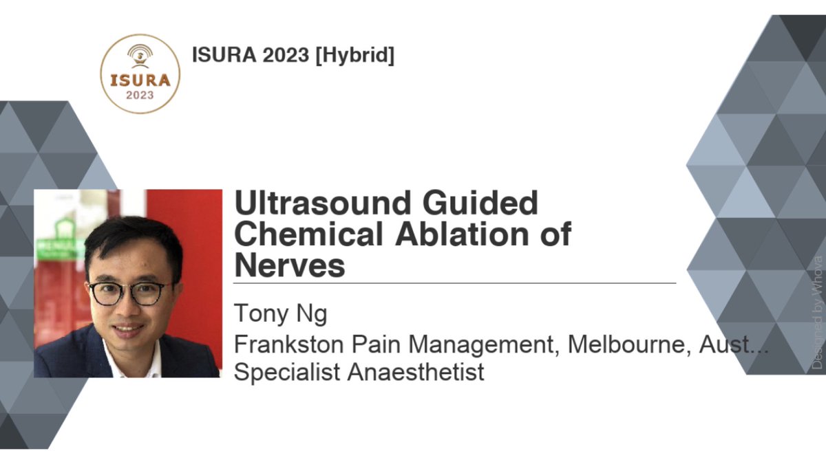 Join Dr. Tony Ng <a href="/WaldnerTony/">Tony Ng</a> for the latest insight on Ultrasound Guided Chemical Ablation of Nerves at #ISURA2023 on June 2-5!
Discover the latest breakthroughs in pain management and gain hands-on experience.
Register now bit.ly/3SLm2qa
#anesthesia #painmedicine #CME