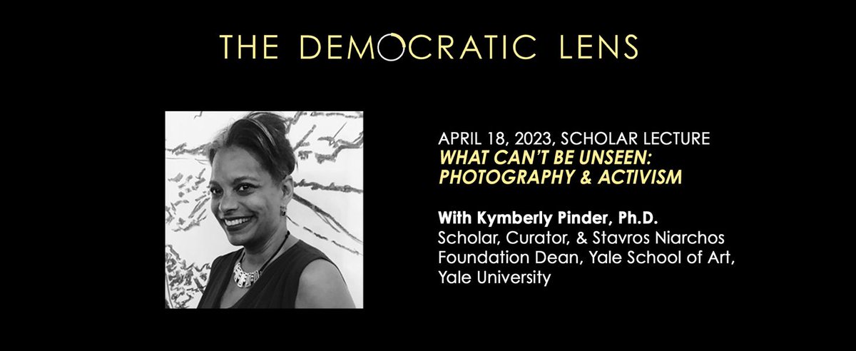 NEHgov's tweet photo. Hear from Dr. Kymberly Pinder as she discusses how photography influenced material culture &amp; the evolving relationship between democracy &amp; civic engagement, part of the #NEHgrant-funded #TheDemocraticLens series @CENTERSantaFe.

Join on 4/18 at 1PM MDT. https://t.co/VbIQspea6r https://t.co/qxBLuJjhIt