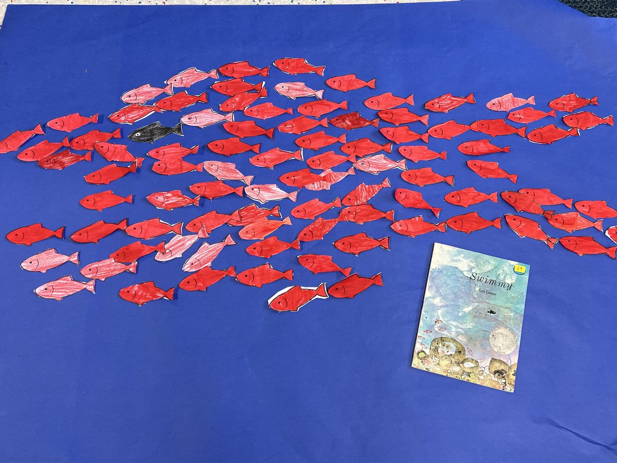 MrsSmigsGrade1's tweet image. We can show how animals stick together to stay safe from predators and make text-to-text connections!
#LeoLionni
#swimmy