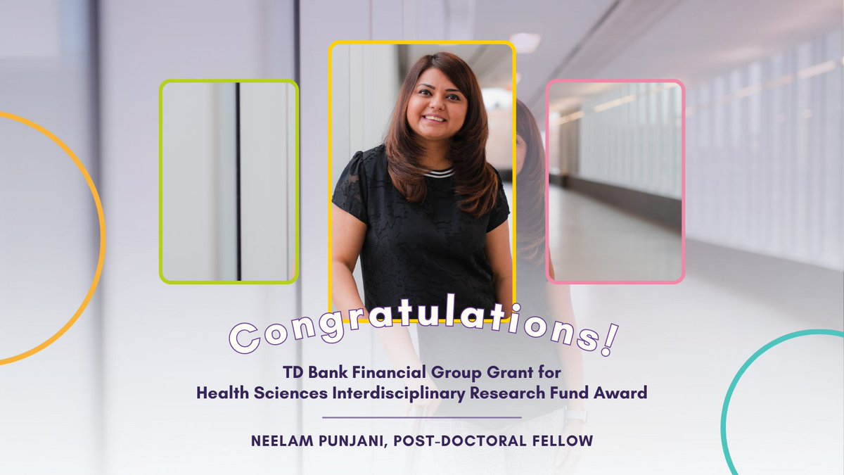 #Congratulations to ECHO postdoctoral fellow @NeelamPunjani for receiving the prestigious TD Bank Financial Group Grant for her outstanding research work on 'Empowering Parents as their Children’s Primary Sexuality Educators'! 👏🎉
@UAlbertaNursing 
@UAlberta 
#nurseswholead