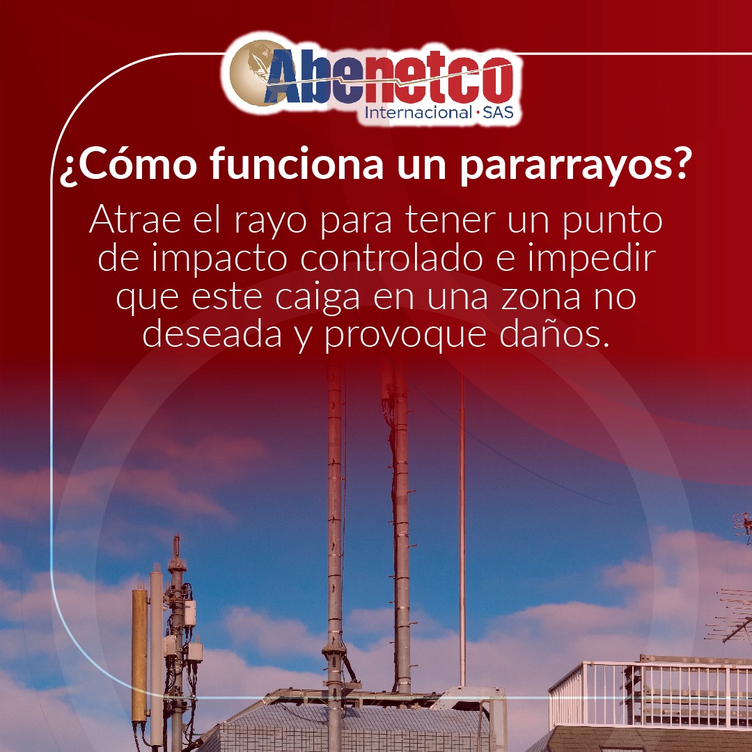 abenetco's tweet photo. ¿Sabías qué los pararrayos atraen el rayo para controlar el impacto que este pueda generar? Nosotros te ayudamos. 3102478464 – 3142343125

#Abenet #AbenetInternational #Rayo #Pararrayos #DañoControlado #EvitaDesastres https://t.co/0pLheGXUq6