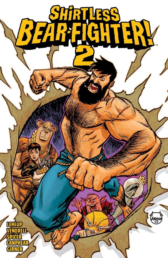 SHIRTLESS BEAR-FIGHTER!, VOL. 2 is in stores Wednesday!

This time, Shirtless’s search for his true origin sets him on a cosmic collision course with the god of bears himself…URSA MAJOR!

<a href="/JodyLeHeup/">Jody LeHeup</a> <a href="/nilvendrell/">Nil Vendrell</a> 

#NewComicsDay #NCBD

ow.ly/txL550NKRb8