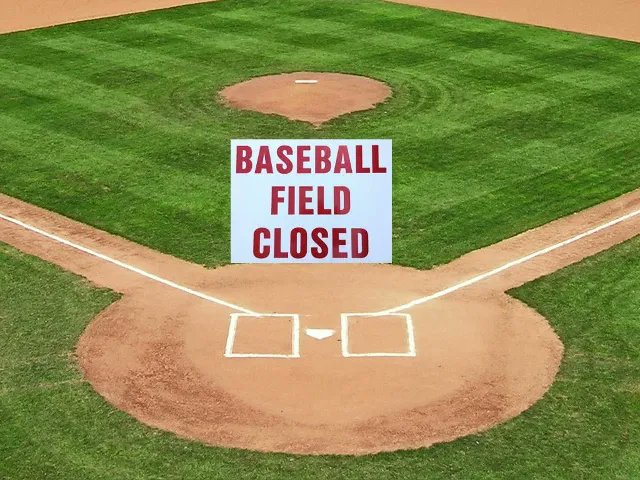 WashingtonNJRec's tweet photo. On April 17, 2023 ALL Baseball &amp; Softball Fields are CLOSED! https://t.co/H5yTe3c3HU