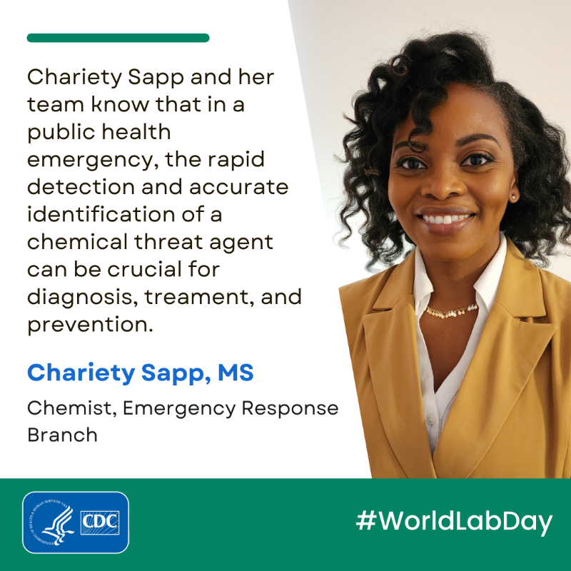 CDCEnvironment's tweet photo. Meet the faces behind the safety glasses! For #WorldLabDay, we celebrate the scientists in CDC’s #EnvironmentalHealth Lab. Their groundbreaking research, innovation, and commitment to #PublicHealth have a tremendous impact on our lives. Learn more: https://t.co/fH5yYSkNXk