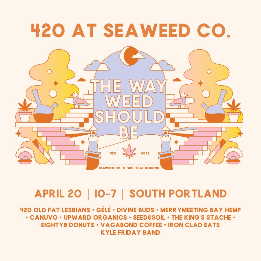SeaWeedCo's tweet photo. #420maine #mainecannabis #mainecannabiscommunity #portlandmaine #southportlandme #portlandme #Maine #thewaylifeshouldbe #thewayweedshouldbe #vacationland https://t.co/t7XTsRwZh4