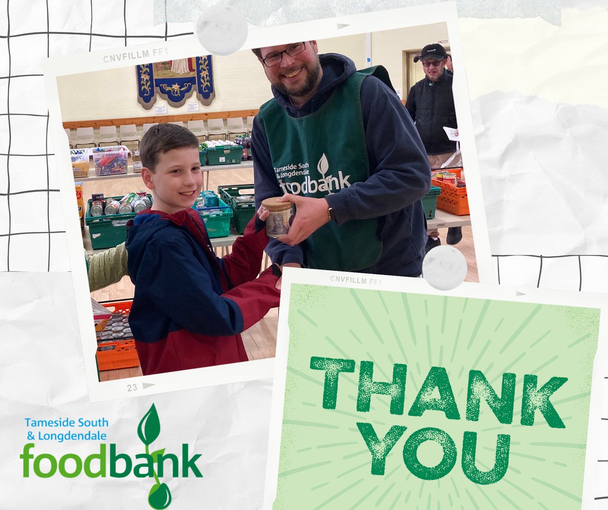 Thanks to the amazing Oliver, who brought in a donation of almost £700 last week!

Oliver has pledged to raise £10,000 for us this year and work towards ending world hunger - such an inspiration 😍👏

#stopukhunger #foodbank #tameside #greatermanchester