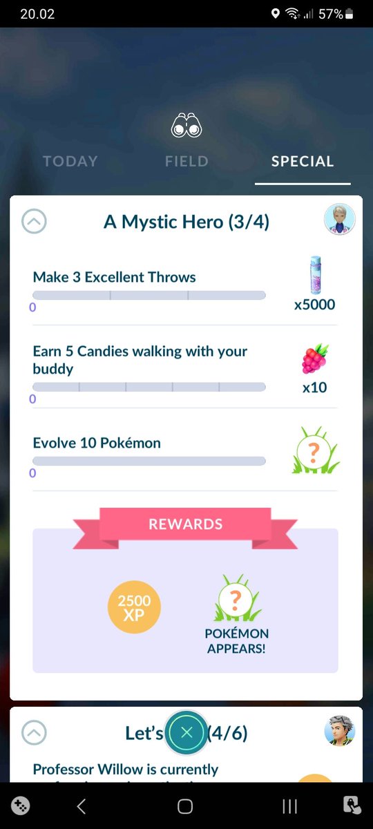 Laziter's tweet photo. So this just got reset, I was 1 candy away from completing round 3.
What's going on @NianticHelp @PokemonGoApp https://t.co/89WXcsg89a