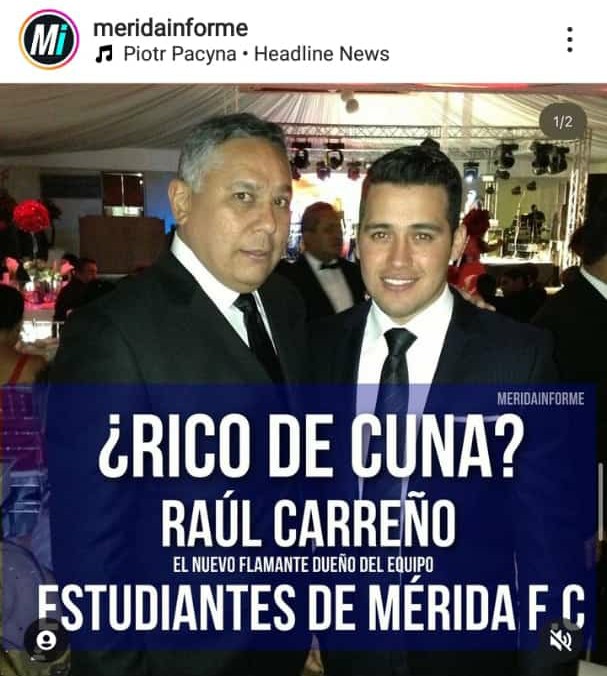 El choro de Pedro Carreño debe decir de donde su sobrinito saco plata para comprar un equipo de fútbol de la liga nacional..será que se ganó un triple gordo? #PsuvLadrones #GobiernoMaduristaMafioso