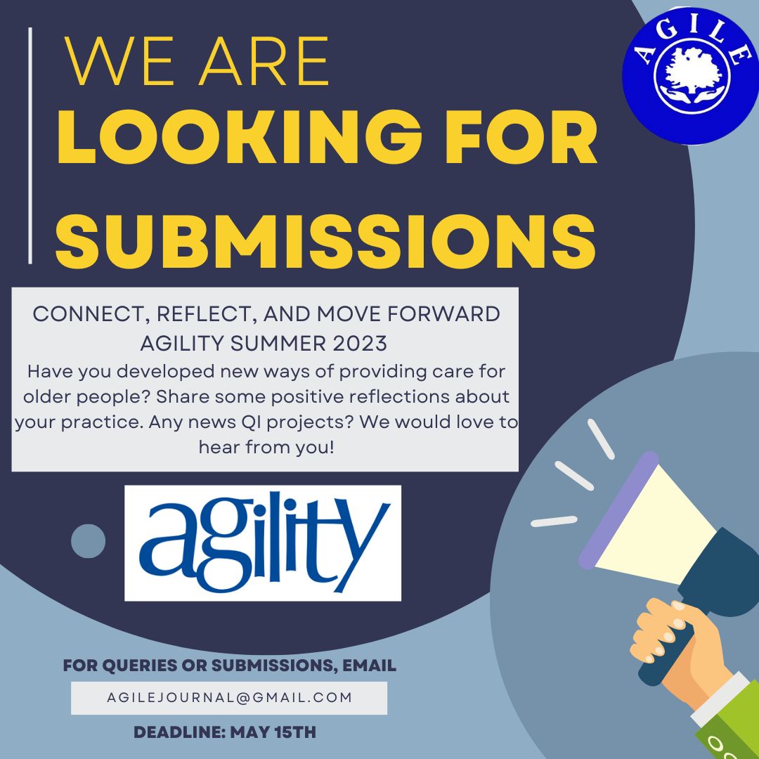 Emily_Alice_92's tweet photo. Do you have an article or reflection to share about the ways that you have connected, reflected, or moved forward in your practice working with older people? If so, we are seeking submissions and would love to hear from you @AGILECSP!  #agilityjournal #physiotherapy #olderpeople https://t.co/DQXkFftVEq